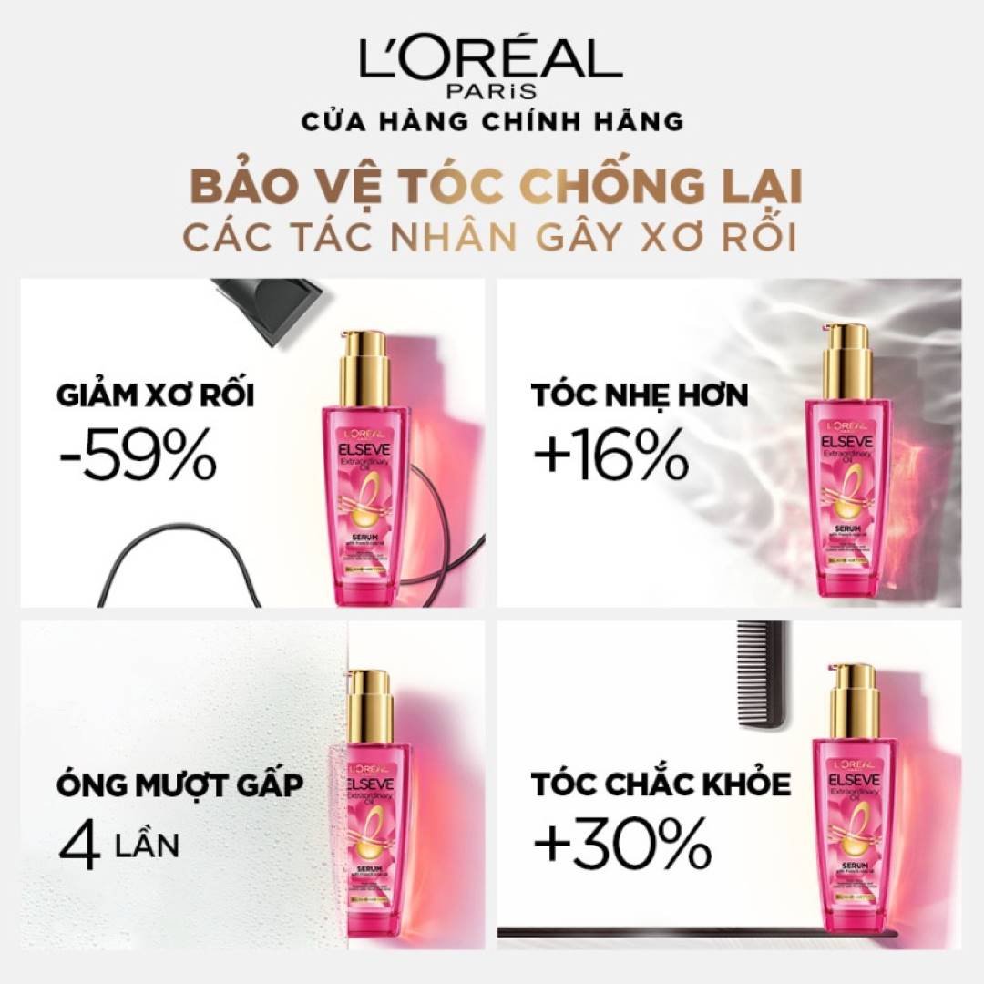 Dầu Dưỡng Tóc L’Oréal Chiết Xuất Hoa Hồng 100ml