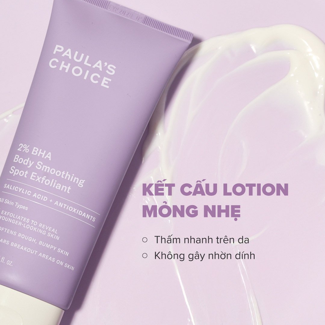 Kem Dưỡng Thể Paula’s Choice 2% BHA Loại Bỏ Da Chết 60ml