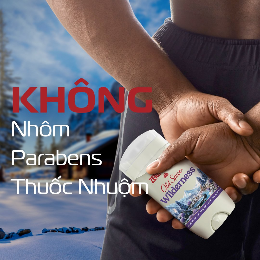 Sáp Khử Mùi Old Spice Hương Wilderness Sức Hút Hoang Dã 85g