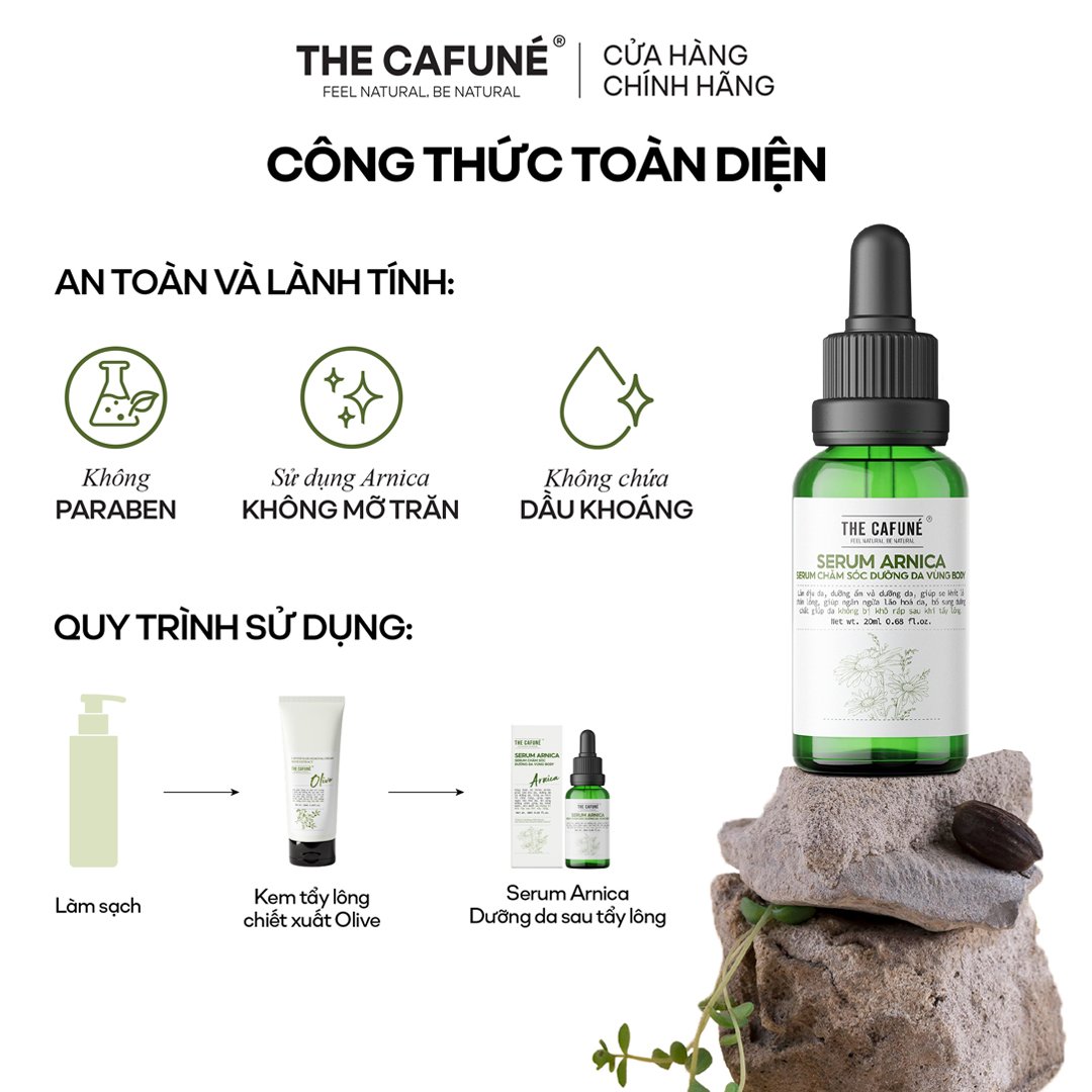 Serum The Cafuné Ngăn Mọc Lông Chiết Xuất Hoa Cúc 20ml