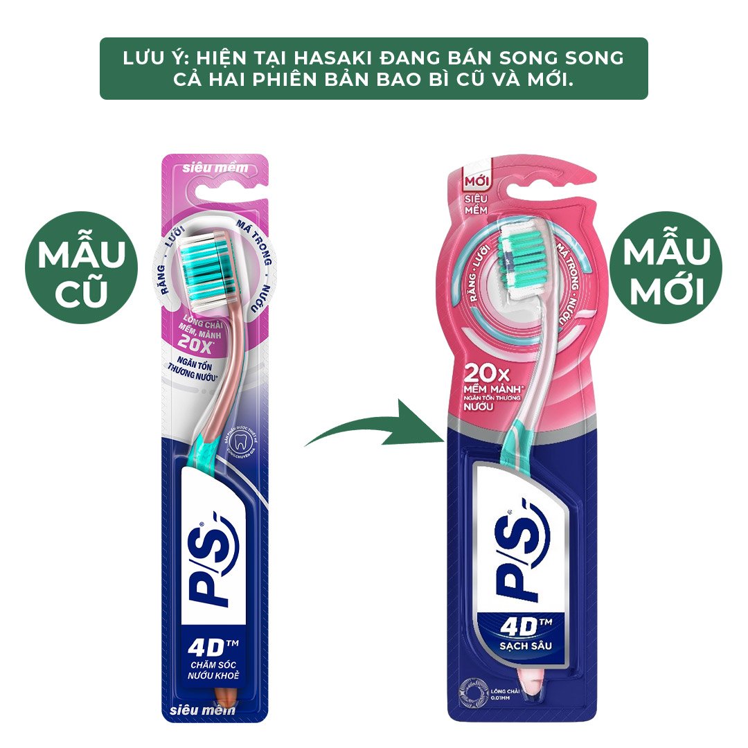 Bàn Chải Đánh Răng P/S 4D Chăm Sóc Nướu Khỏe (1 Cây)