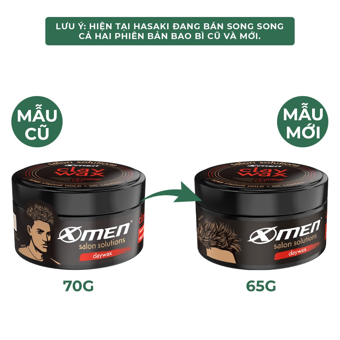 Sáp Vuốt Tóc X-Men 8H Siêu Giữ Nếp & Kiềm Dầu 65g