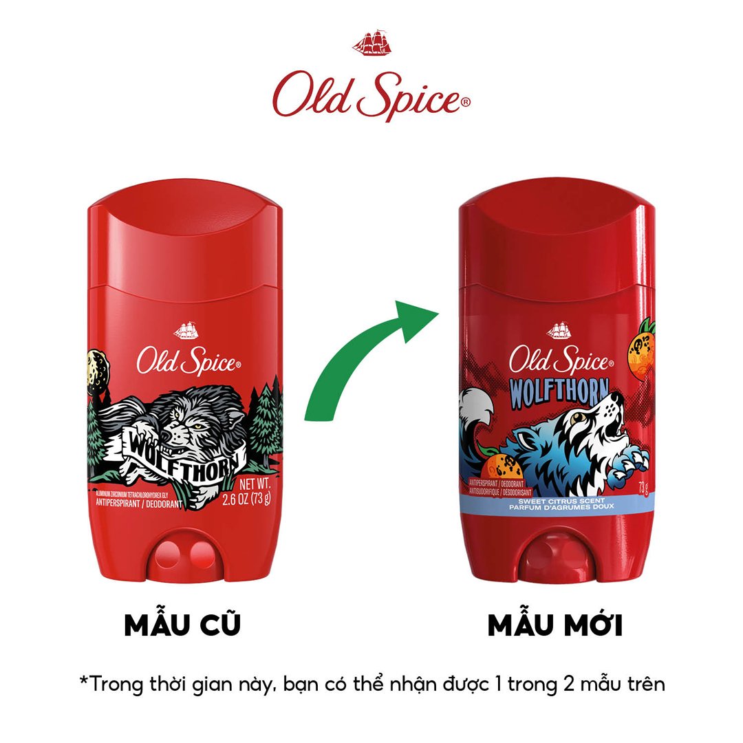 Sáp Khử Mùi Old Spice Giảm Tiết Mồ Hôi Hương Wolfthorn 73g