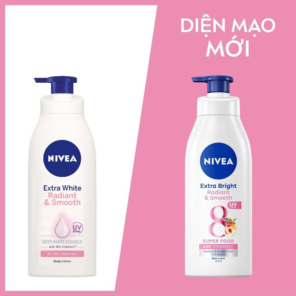 Sữa Dưỡng Thể Nivea Dưỡng Da Sáng Mịn Ban Ngày 350ml