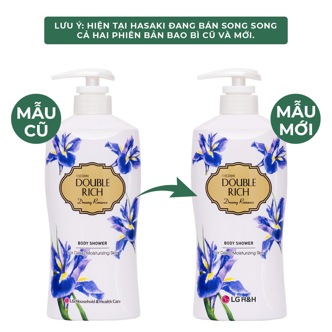 Sữa Tắm Double Rich Dreamy Romance Hương Hoa Iris 800g