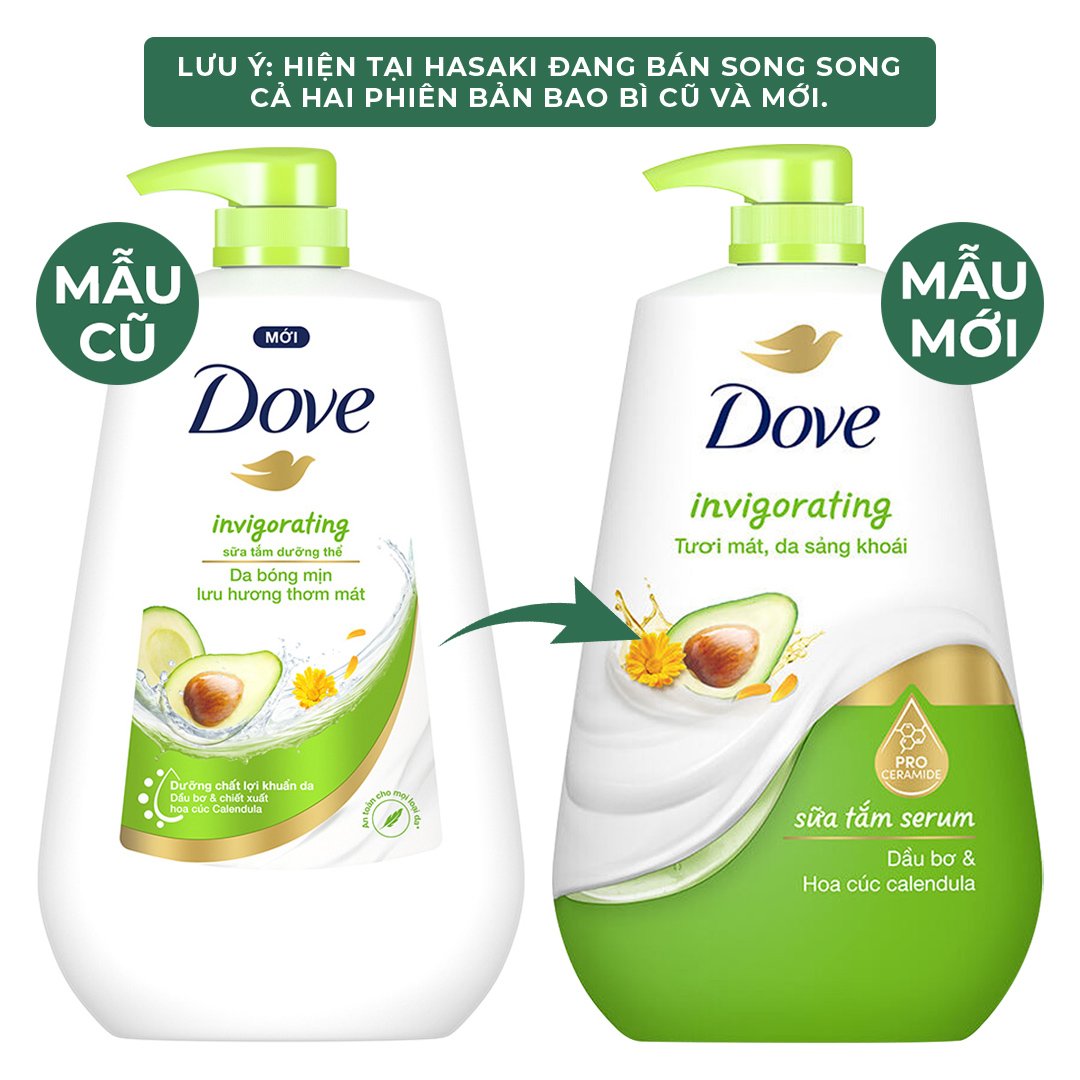 Sữa Tắm Dưỡng Thể Dove Tươi Mát, Da Sảng Khoái 900g