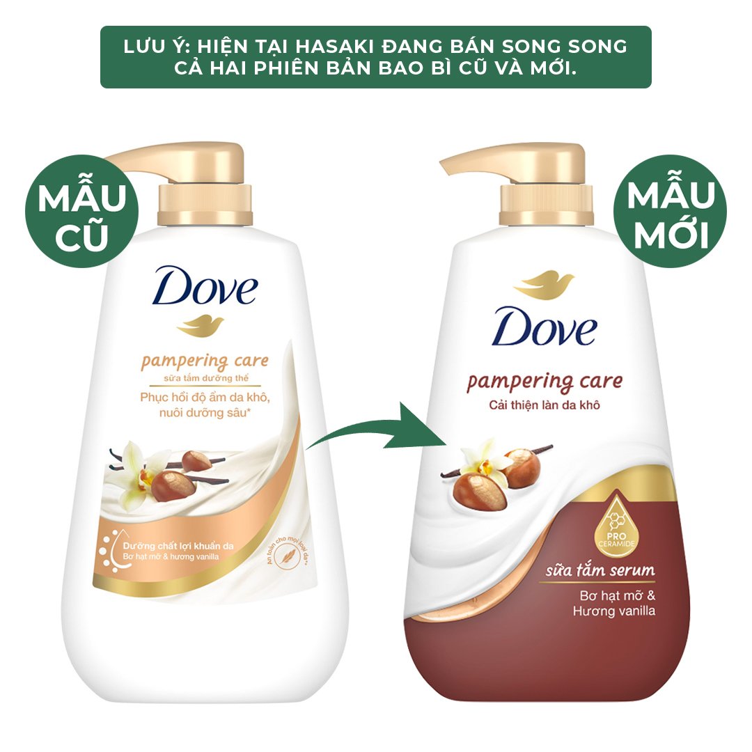 Sữa Tắm Dưỡng Thể Dove Cải Thiện Làn Da Khô 500g