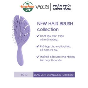 Lược Chải Tóc Vacosi Gỡ Rối Màu Tím C19