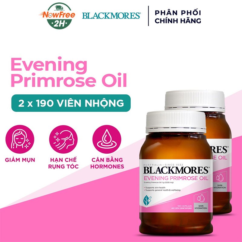 Combo 2 Thực Phẩm Bảo Vệ Sức Khỏe Blackmores Evening Primrose Oil