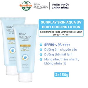 Combo 2 Lotion Chống Nắng Sunplay Dưỡng Thể Mát Lạnh 150g