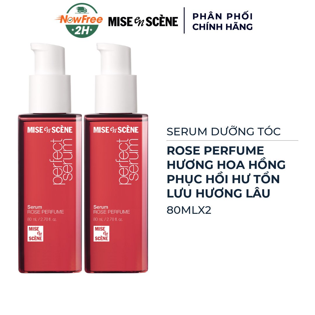 Combo 2 Serum Dưỡng Tóc Mise en scène Rose Perfume Hương Nước Hoa 80ml