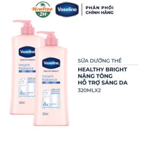 Combo 2 Sữa Dưỡng Thể Vaseline Sáng Da Tức Thì (320ml/chai)