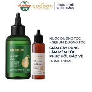 Combo Cocoon Nước Dưỡng Tóc Bưởi 140ml + Serum Dưỡng Tóc Phục Hồi & Bảo Vệ 70ml