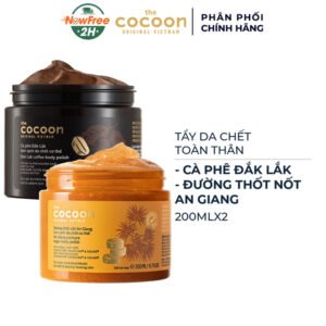 Combo Tẩy Da Chết Toàn Thân Cocoon Cà Phê Đắk Lắk 200ml + Đường Thốt Nốt An Giang 200ml