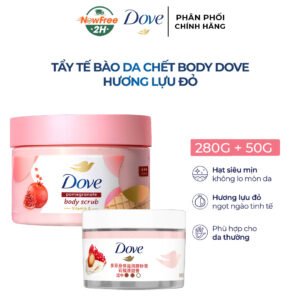 Combo Smoothie Tẩy Da Chết Dove Hương Lựu Đỏ 280g (Mẫu Mới) + 50g (Mẫu Ngẫu Nhiên)