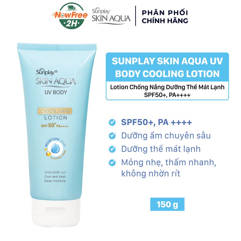 Lotion Chống Nắng Sunplay Dưỡng Thể Mát Lạnh 150g