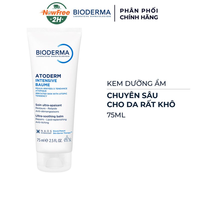 Kem Dưỡng Ẩm Bioderma Chuyên Sâu Cho Da Rất Khô 75ml