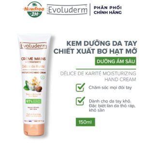 Kem Dưỡng Tay Evoluderm Chiết Xuất Bơ Hạt Mỡ Dưỡng Ẩm Sâu 150ml