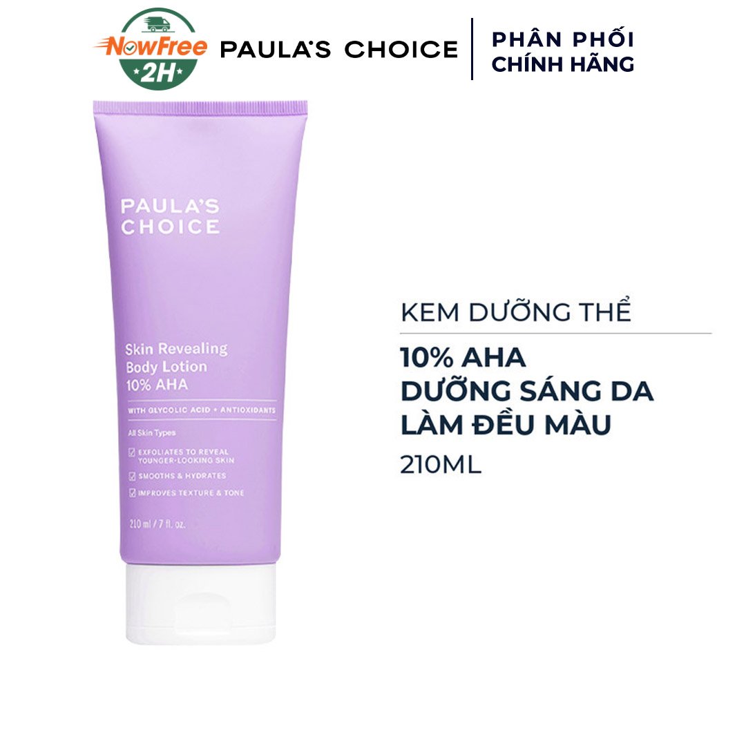 Kem Dưỡng Thể Paula’s Choice 10% AHA Làm Sáng Da 210ml