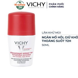 Lăn Khử Mùi Vichy Khô Thoáng Vùng Da Dưới Cánh Tay 72H 50ml