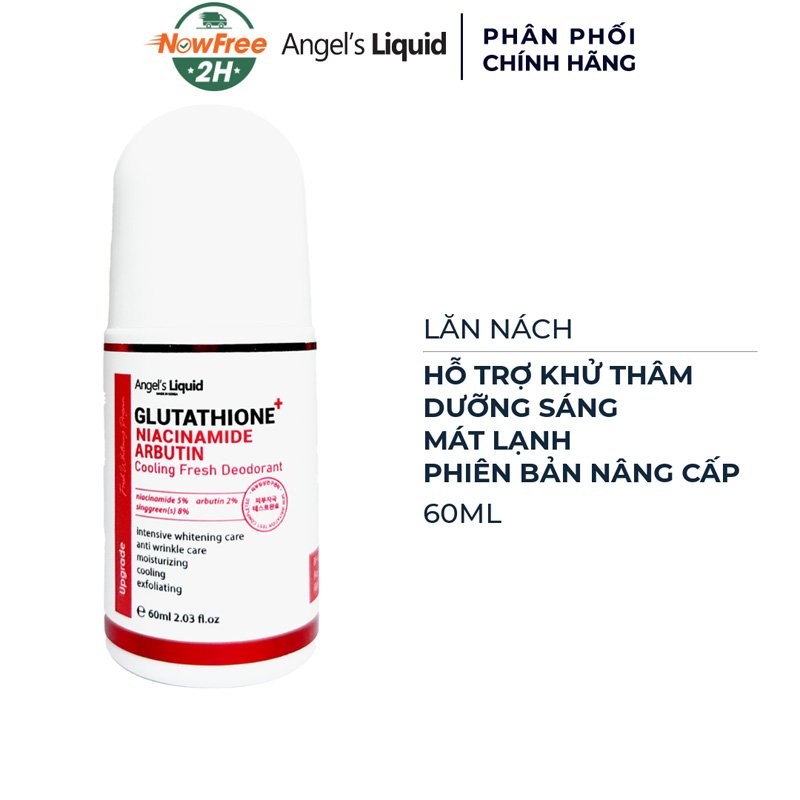 Lăn Nách Angel's Liquid Mờ Thâm, Dưỡng Sáng Mát Lạnh 60ml