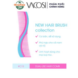 Lược Chải Tóc Vacosi Cổ Điển 2 Đầu C15