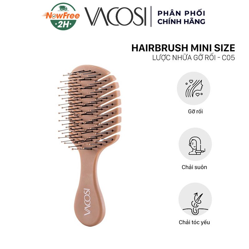 Lược Nhựa Vacosi Gỡ Rối C05 (Dạng Bỏ Túi)