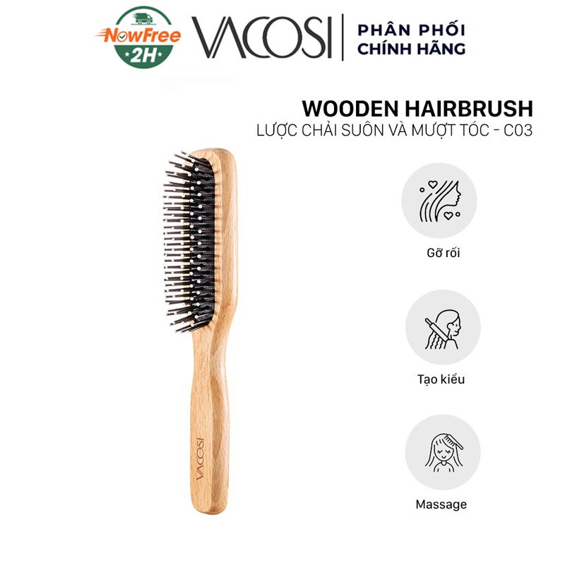 Lược Vacosi Chải Suôn & Mượt Tóc C03