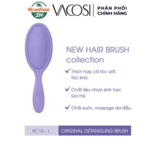 Lược Vacosi Gỡ Rối & Tạo Kiểu Cơ Bản Màu Tím C16-L