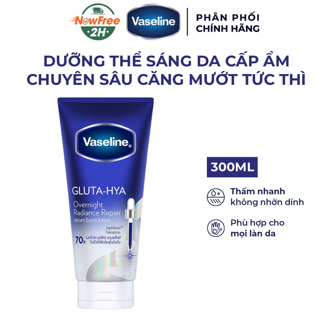Mặt Nạ Serum Dưỡng Thể Vaseline Căng Mướt 300ml (Mới)