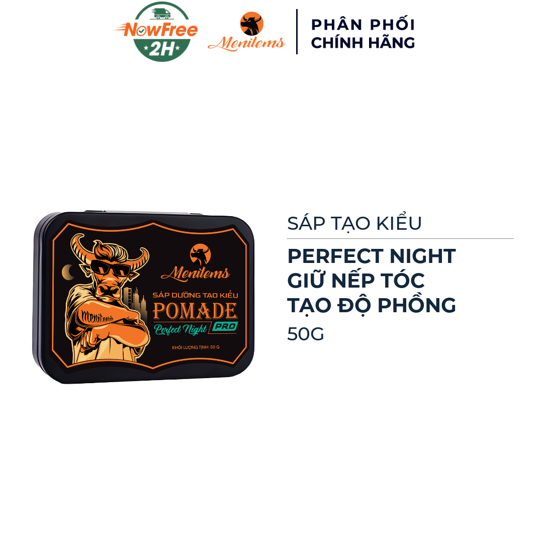 Sáp Tạo Kiểu Menitems Pomade Pro - Perfect Night 50g