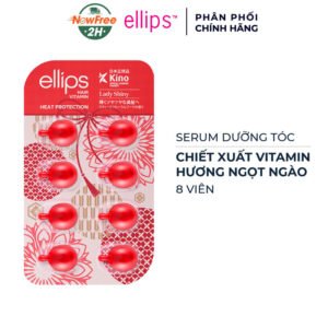 Serum Dưỡng Tóc Ellips Vitamin Hương Hoa Ngọt Ngào Vỉ 8 Viên