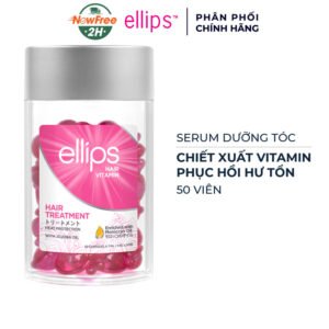 Serum Dưỡng Tóc Ellips Vitamin Phục Hồi Hư Tổn Hũ 50 viên