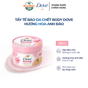 Smoothie Tẩy Da Chết Dove Hương Hoa Anh Đào 280g (Mẫu Mới)