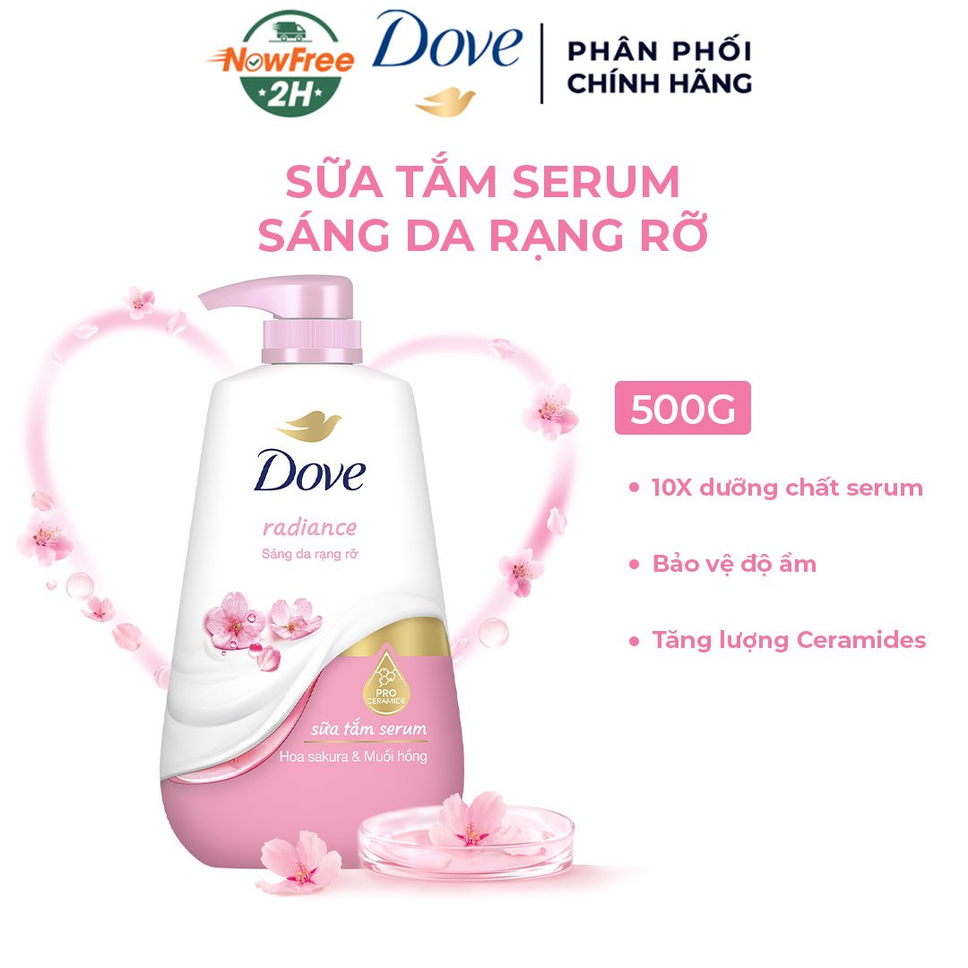 Sữa Tắm Dưỡng Thể Dove Sáng Da Rạng Rỡ 500g