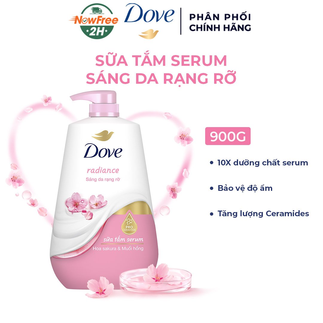 Sữa Tắm Dưỡng Thể Dove Sáng Da Rạng Rỡ 900g