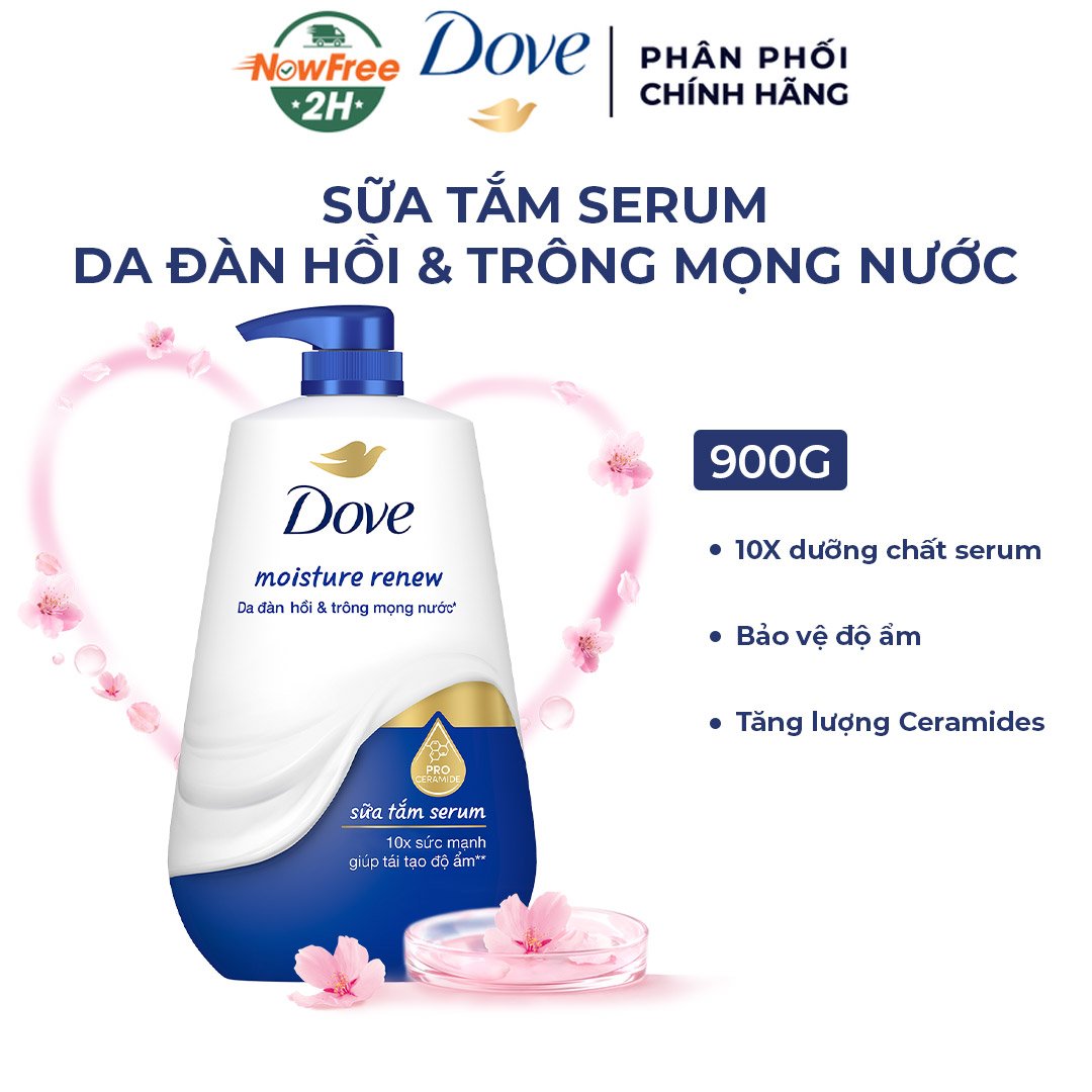 Sữa Tắm Dưỡng Thể Dove Da Đàn Hồi, Trông Mọng Nước 900g