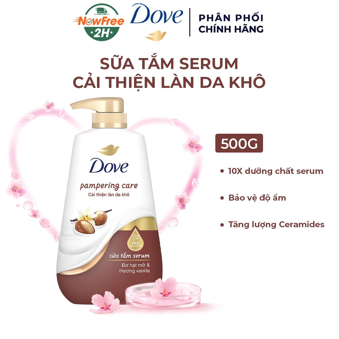 Sữa Tắm Dưỡng Thể Dove Cải Thiện Làn Da Khô 500g