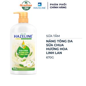 Sữa Tắm Hazeline Nâng Tông Da Sữa Chua Hương Linh Lan 670g