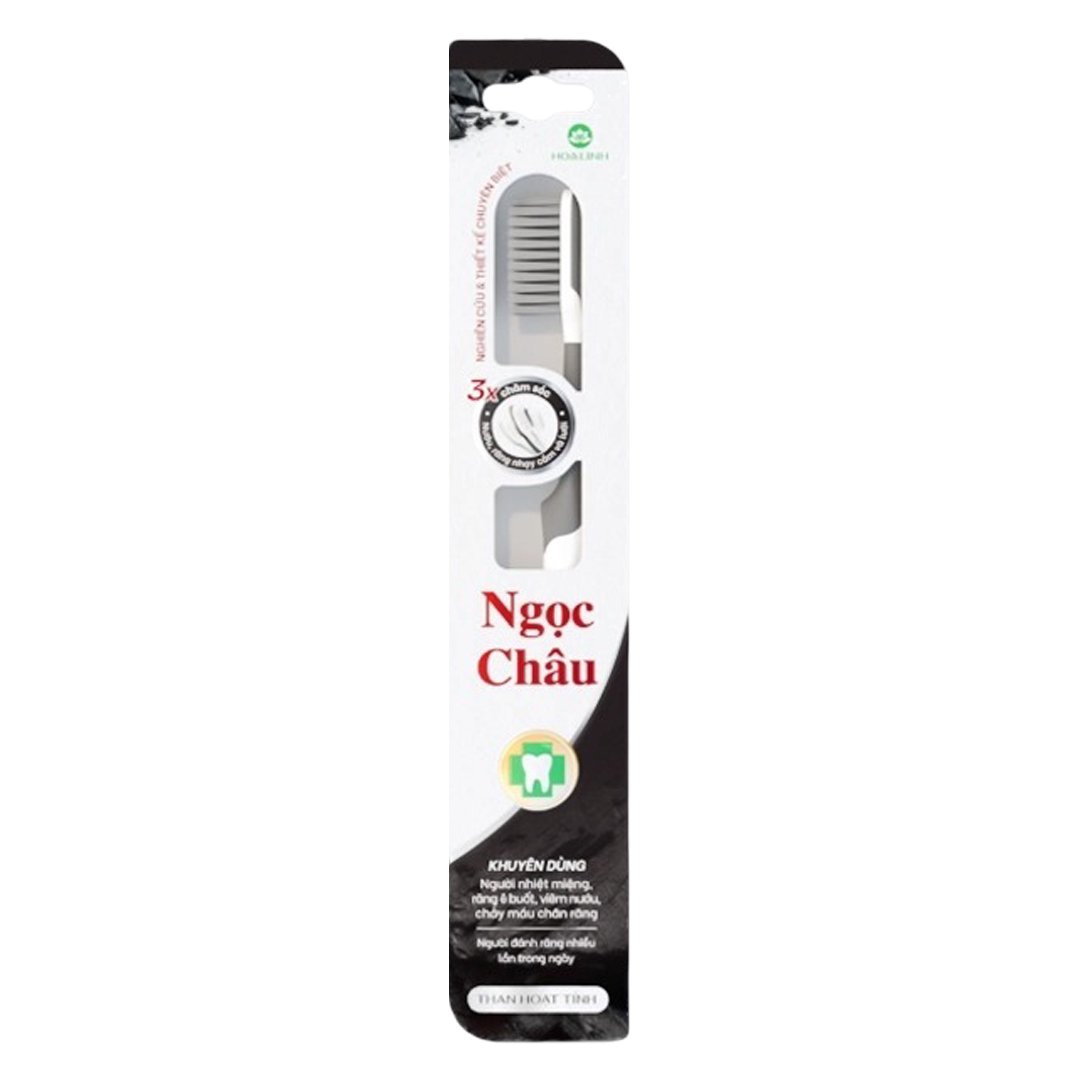 Bàn Chải Đánh Răng Ngọc Châu Than Hoạt Tính (1 Cây)