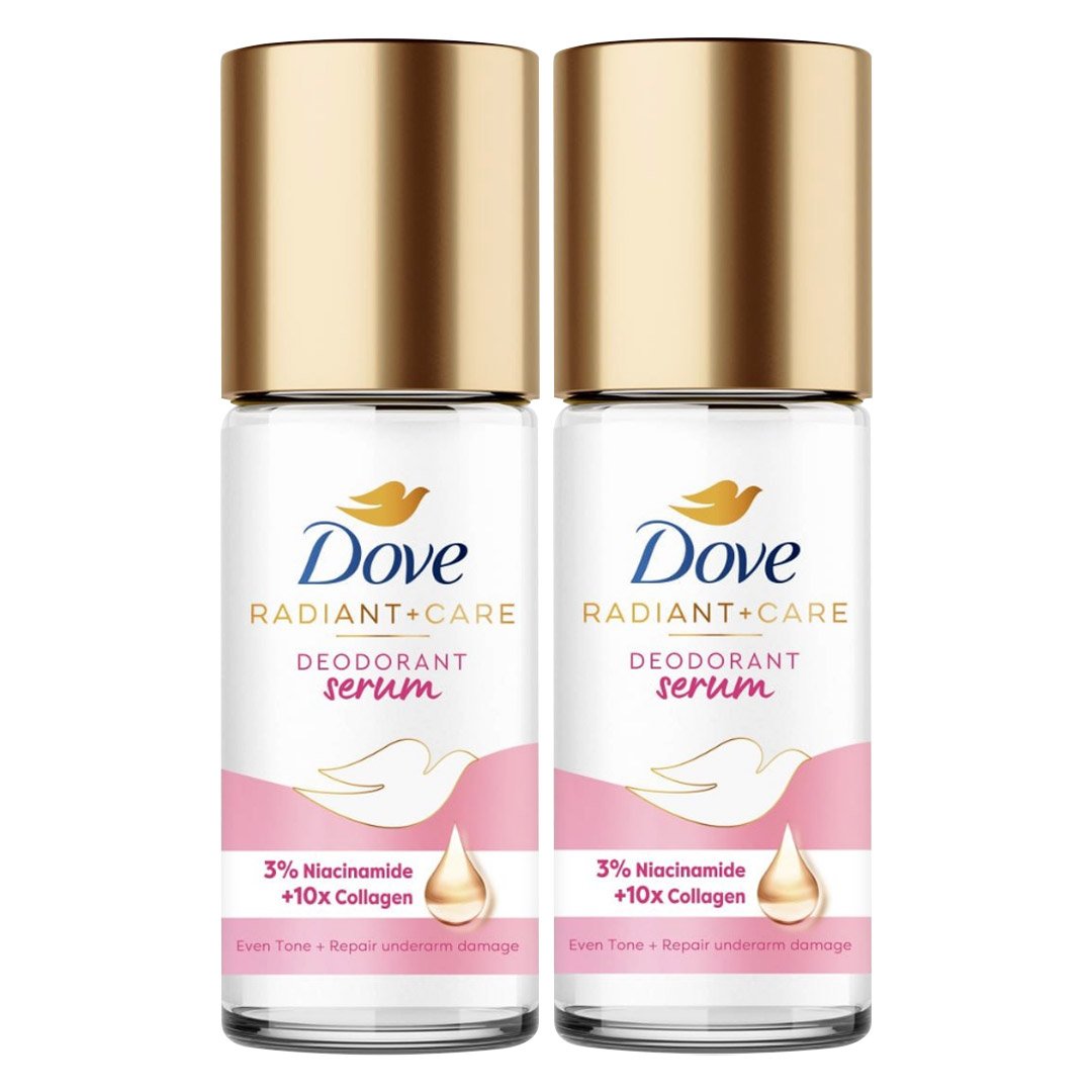 Combo 2 Lăn Ngăn Mùi Dove Tinh Chất Serum Sáng Mịn Đều Màu 45ml