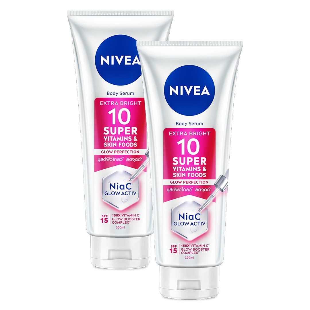 Combo 2 Serum Dưỡng Thể Nivea Sáng Da, Mờ Thâm Nám 300ml