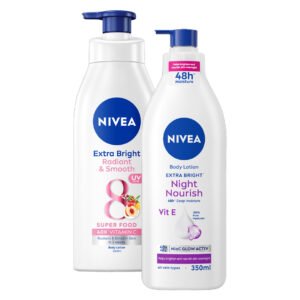 Combo 2 Sữa Dưỡng Thể Nivea Sáng Mịn Da Ngày & Đêm (350ml/chai)