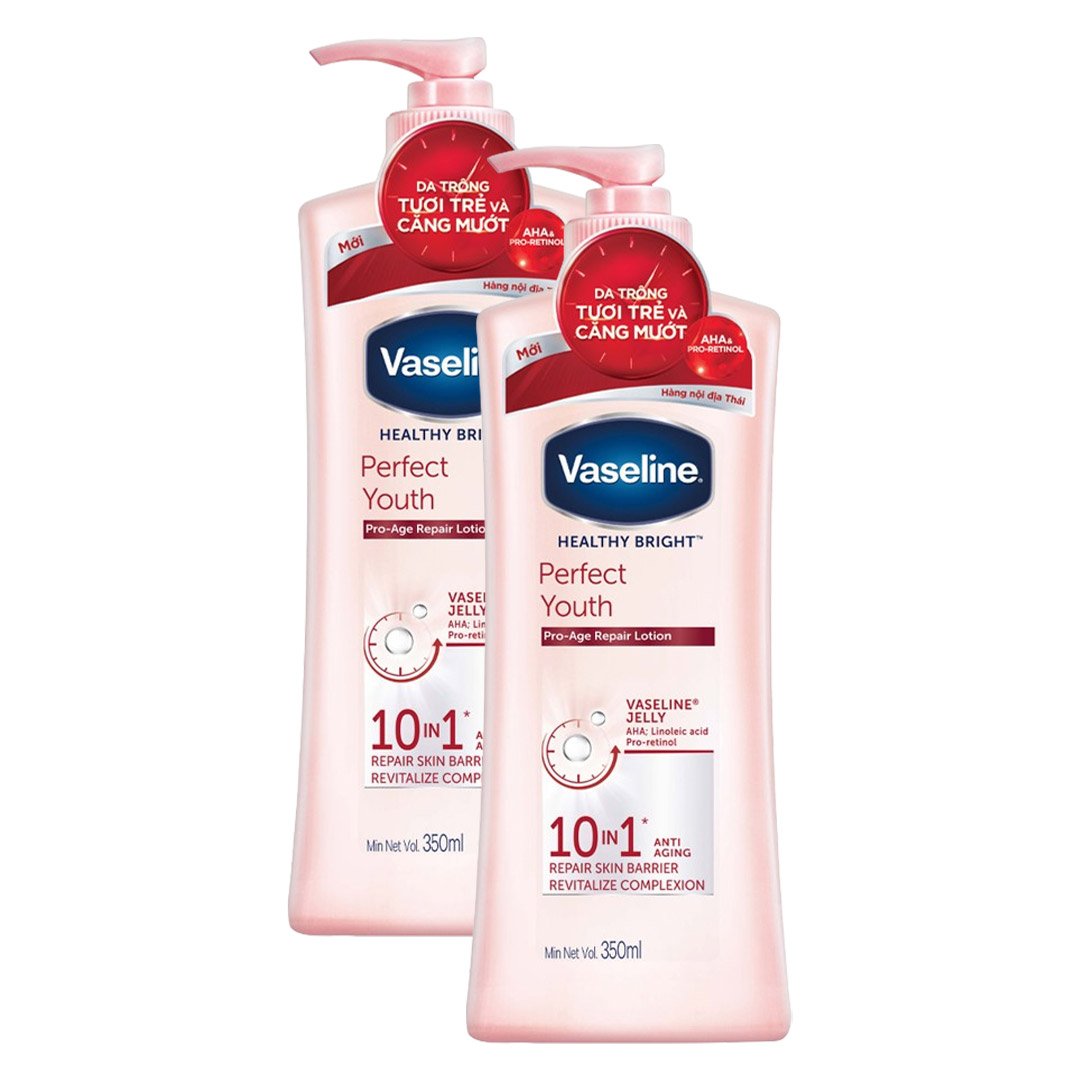 Combo 2 Sữa Dưỡng Thể Vaseline Ngăn Ngừa Lão Hoá (350ml/chai)