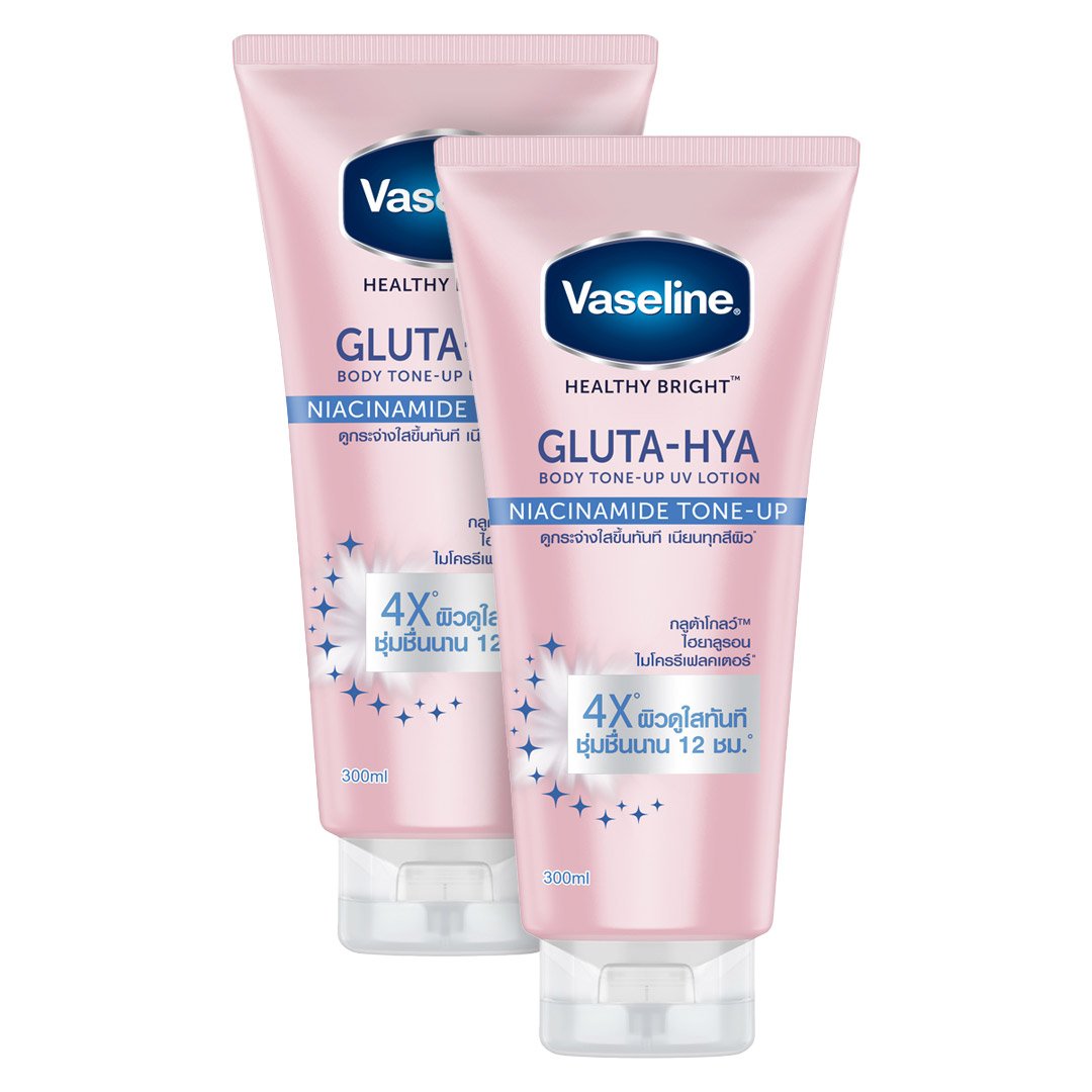 Combo 2 Sữa Dưỡng Thể Vaseline Gluta-Hya Nâng Tông Tức Thì 300ml