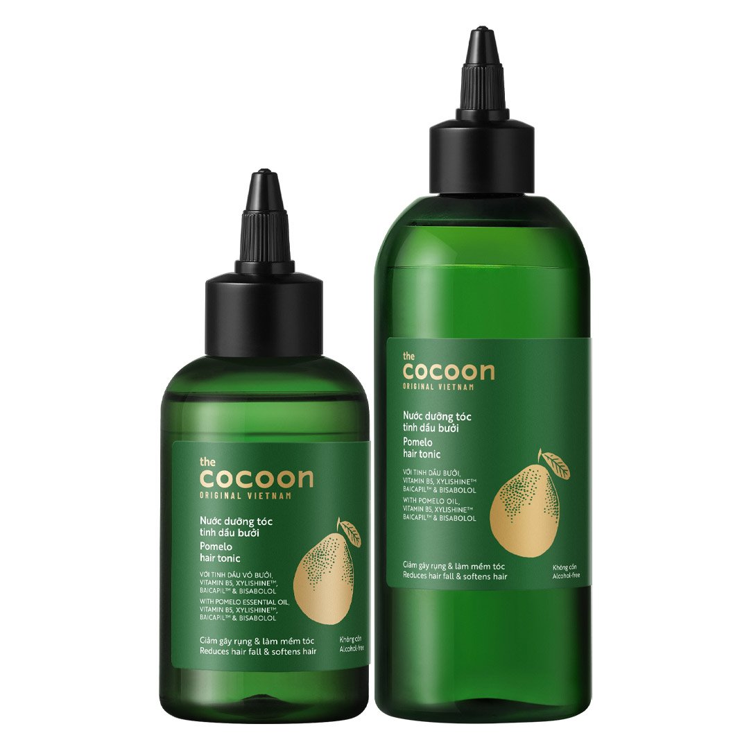 Combo Cocoon Nước Dưỡng Tóc Tinh Dầu Bưởi 140ml+310ml