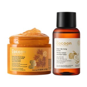 Combo Cocoon Tẩy Da Chết Toàn Thân Đường Thốt Nốt An Giang + Nước Tẩy Trang Bí Đao 200ml+140ml