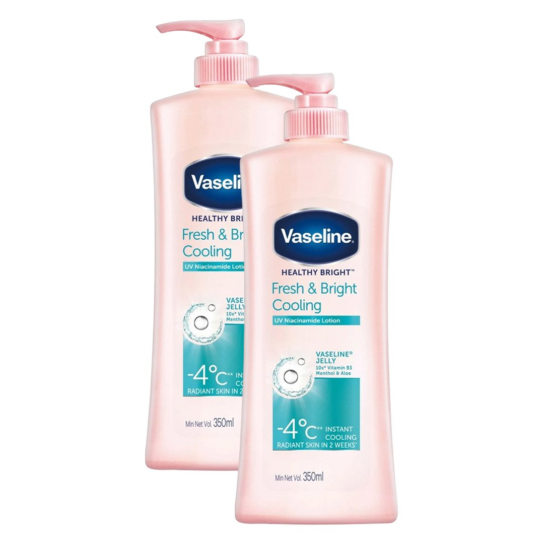 Combo 2 Sữa Dưỡng Thể Vaseline Dịu Mát Sáng Da (350ml/chai)