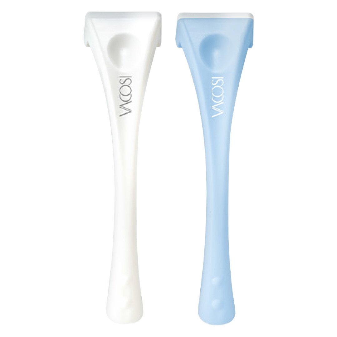 Dao Cạo Nữ Vacosi Chuyên Dụng Trắng Xanh DC16-01 (Set 2 Cây)