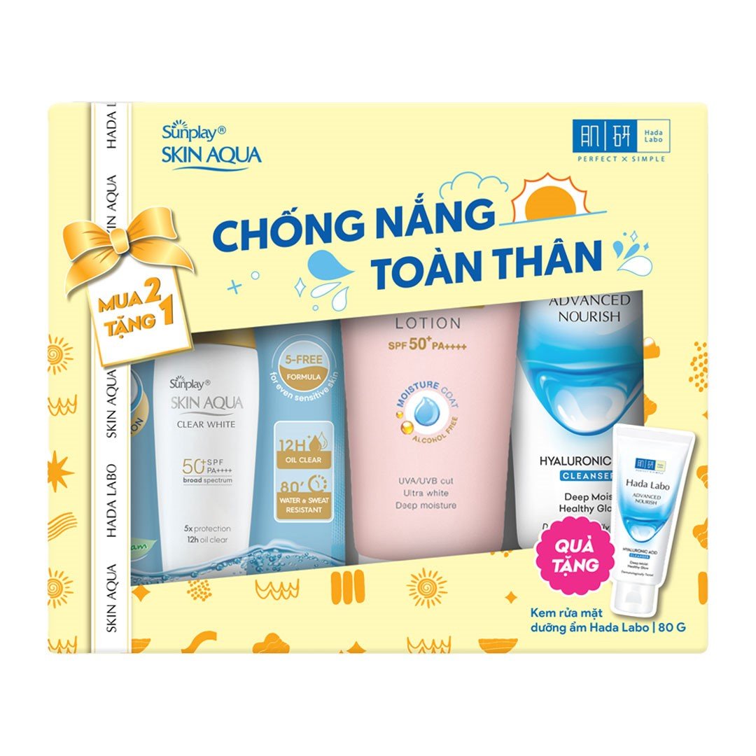 Hộp Quà Sunplay Chống Nắng Toàn Thân 3 Món